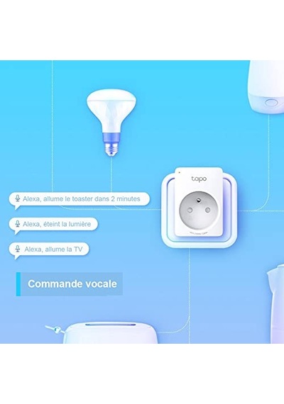 P100 2-pack , Akıllı Mini Wi-fi Soketi, Amazon Alexa Ve Google Home İle Çalışır, Uzaktan Kontrol, Cihaz Paylaşım