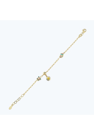 Altınbaş Altın Çocuk Papatya Bileklik Blmk14400-24754 Renkli