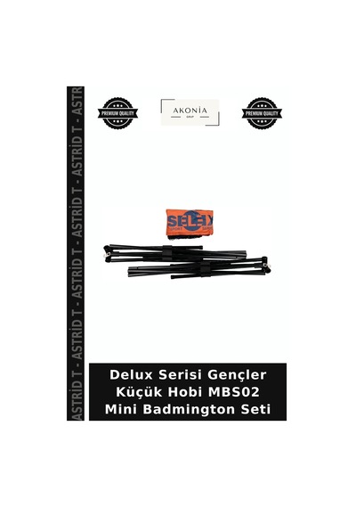 Delux Serisi Gençler Küçük Hobi Mbs02 Mini Badmington Seti