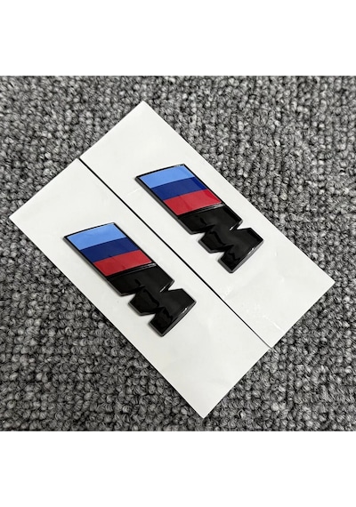 M Piano Black Çamurluk Arması Seti 2'li 3m 3d Abs Bmw 7 Serisi