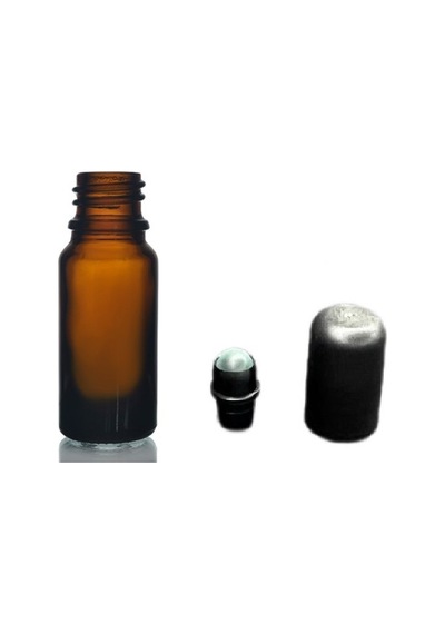20ml Kahverengi Cam Şişe Roll-on Şişe, 12 Adet, Bilye Başlıklı Şişe, Cam Şişe, Roll-on Şişesi, Amber Şişe Diğer