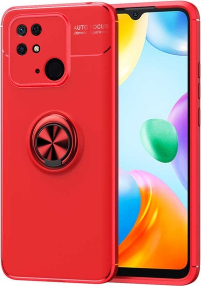 Xiaomi Redmi 10C Kılıf Zore Ravel Yüzüklü Silikon Kılıf