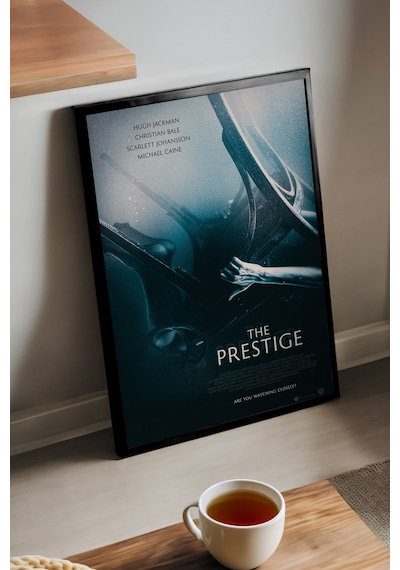 Prestij Siyah Ahşap Çerçeveli Poster, Dekoratif Film Duvar Tablosu