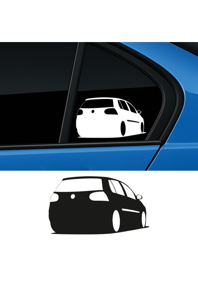 Volkswagen Golf Polo Sticker, Volkswagen Oto Sticker 21x12 Cm