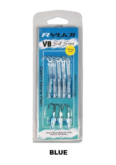 Ryuji V8 8 Cm 5.5 Gr Silikon Yem Blue Mavi