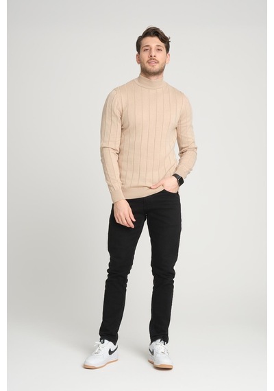 Alexander Gardi Alexandergardı Yarım Balıkçı Regular Fit Triko Kazak E23-6706 001