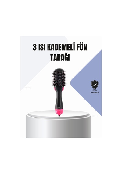 Oval Tasarımlı 1200w Kurutmalı Saç Şekillendirici, 3 Isı Modu Ve Soğuk Hava, Negatif İyon, 360 Döner Kablo Mh-hs3710-8835