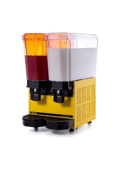 Samixir Klasik Twin 20+20 Lt Fıskiyeli-karıştırıcılı Soğuk İçecek Makinesi 40-smy