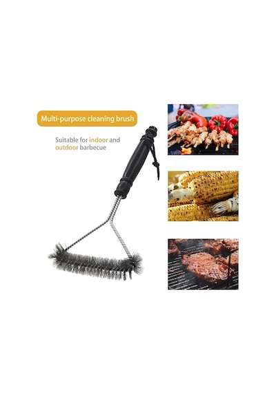 Homestarry Mangal Temizleyici, 2 Paket Metal Mangal Izgara Temizleme Fırçası Ve Kazıyıcı. Mangal Mutfak Temizliği