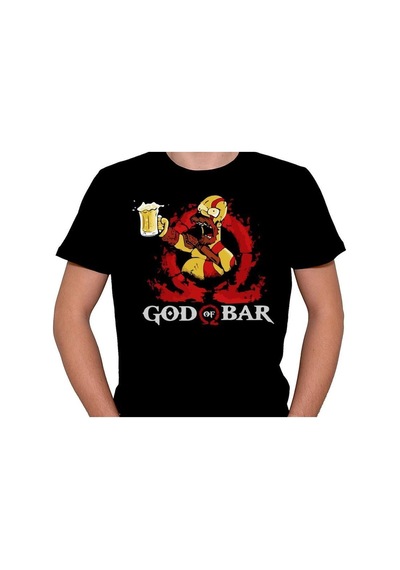 God Of War Simpson's God Of Bar Tişört Unisex T-shirt 001