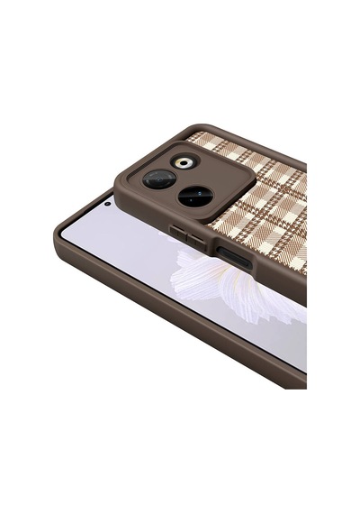 Kilifone - Tecno Camon 20 Pro 4g Uyumlu Kılıf Kamera Korumalı Baskılı Arka Yüzey Klas Kapak - Siyah - T32304