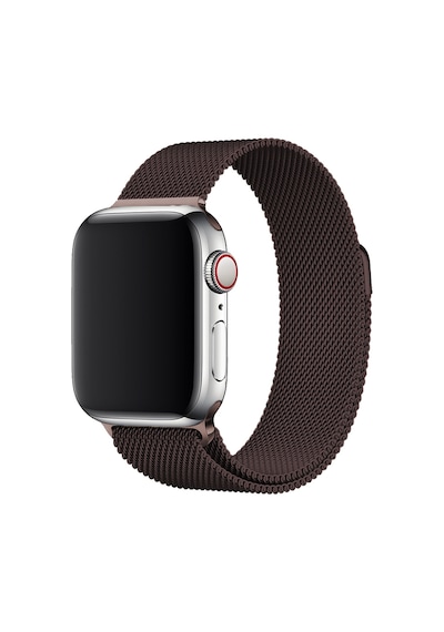 E2M Apple Uyumlu  Watch 38-40mm KRD-01 Metal Hasır Kahverengi Kordon