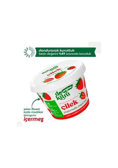 Original Çilek Atıştırmalık Meyve Cipsi 15gr