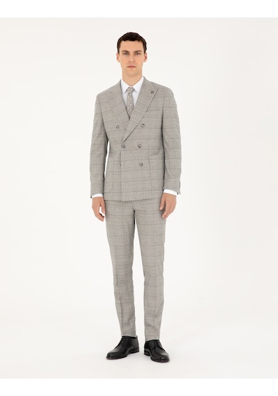 Pierre Cardin Erkek Gri Takım Elbise 50294091-vr024