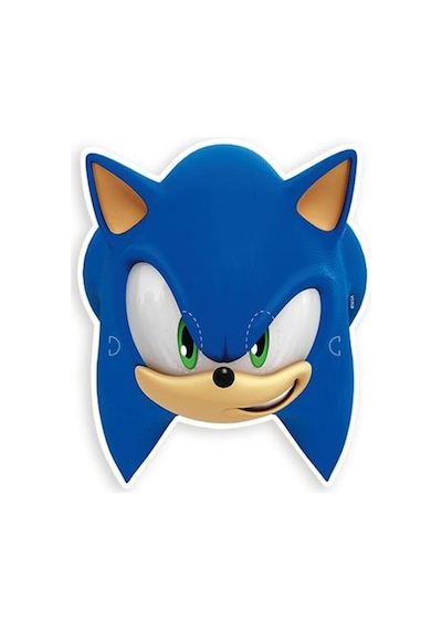 Maske 6 Lı Sonic Kirpi Kağıt Tam Yüz Maskesi Orjinal Lisanslı Ürün Diğer