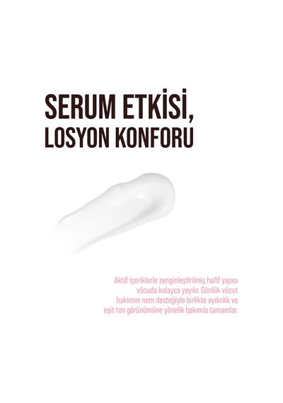Skin Sensual Bright Skin Serum Body Lotion 200 Ml Aydınlatıcı Vücut Losyonu