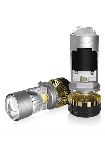 Pro Plus H4 Mercekli Mini Bi-led Perdeli Sellektör Aparatlı 180w 25000 Lumen