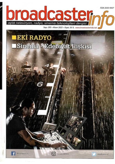 Broadcasterinfo:aylık Televizyon,radyo,sinema Teknolojileri Dergisi: Sinema - Edebiyat İlişkisi Sayı:205-nisan 2022 Retro Koleksiyon Eski Baskı