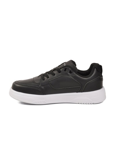 Walkway Siyah Beyaz Bağcıklı Hafif Esnek Unisex Günlük Ayakkabı Bst-2081 G Siyah - Beyaz