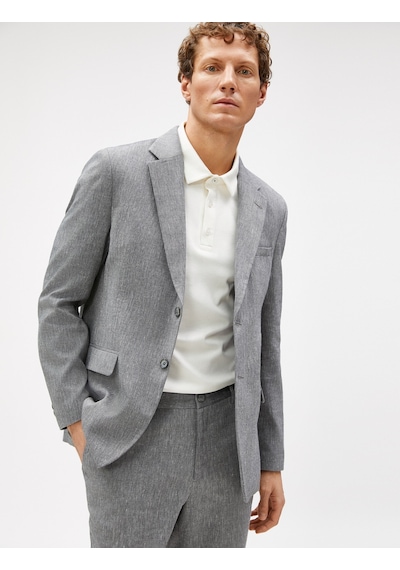 Koton Yazlık Ceket Blazer Cep Detaylı Düğmeli Antrasit 3sam50061hw 3SAM50061HW927 Antrasit Koton Yazlık Ceket Blazer Cep Detaylı Düğmeli Antrasit 3sam50061hw 3SAM50061HW927 Antrasit