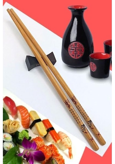 Bambu Organik Chopstick Yemek Çubuğu Haşi 10 Çift Uzak Doğu Tip Açık Ceviz Bambu Organik Chopstick Yemek Çubuğu Haşi 10 Çift Uzak Doğu Tip Açık Ceviz