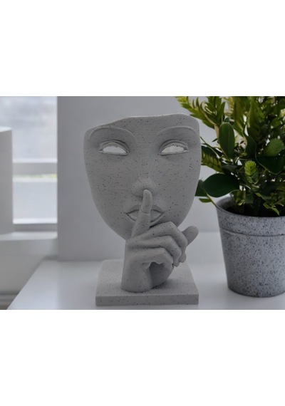 Sessiz İfade Gizem Hediyelik Natural Ev Ofis Şık Dekorasyon Ürünü 15 Cm