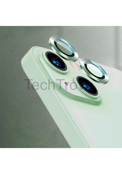 Apple İphone 13 Kamera Lens Koruyucu Parmak İzi Bırakmayan A+ Kalite Yeşil