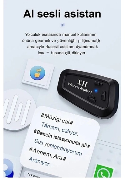 Lbk Y11 Bluetooth Kulaklık Mikrofonlu Motosiklet Kulaklığı İntercom Bt 5.3