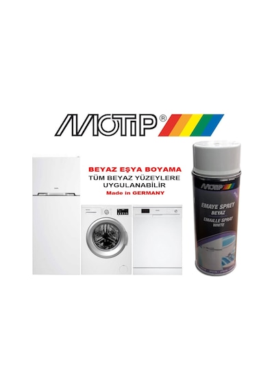 Motip Emaye Beyaz Eşya Buzdolabı Boyama 400Ml - 401499860