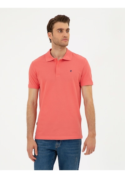 Pierre Cardin Erkek Mercan Tişört Basic 50291625-vr186 Mercan