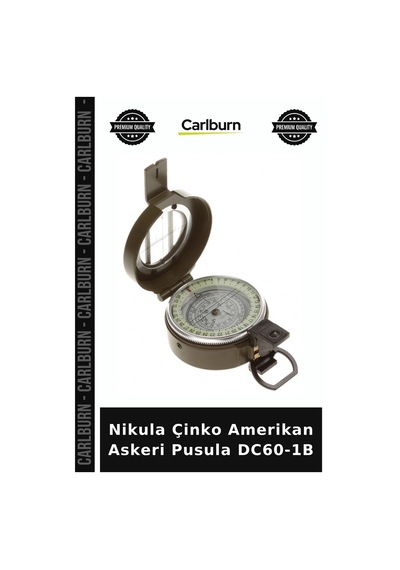Nikula Çinko Amerikan Askeri Pusula Dc60-1b Doğa Sporları Gezi Malzemesi Kamp Pusulası