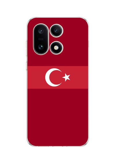 Oneplus 15 Uyumlu Türk Milli Takım Kırmızı Forma Baskılı Silikon Kılıf Renkli