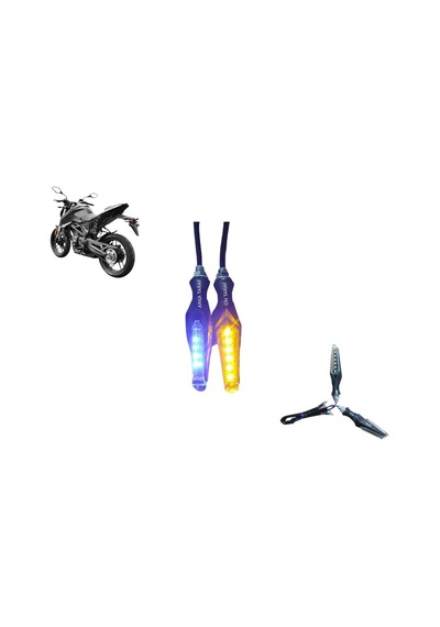 Voge R125 Arka Sinyal Takımı Sarı Led Sinyal - Mavi Park