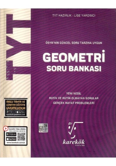 Karekök Yayıncılık Tyt Geometri Soru Bankası - Muharrem Duş