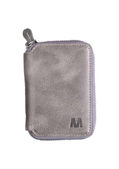 Mft Leather Hakiki Deri Unisex Fermuarlı Cüzdan Lotus 1616 Tiguan Antrasit