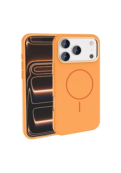 Lexroo İphone 18 Pro Max Mag Safe Şarj Özellikli Metal Kamera Çerçeveli Edi Silikon Kılıf - Lacivert