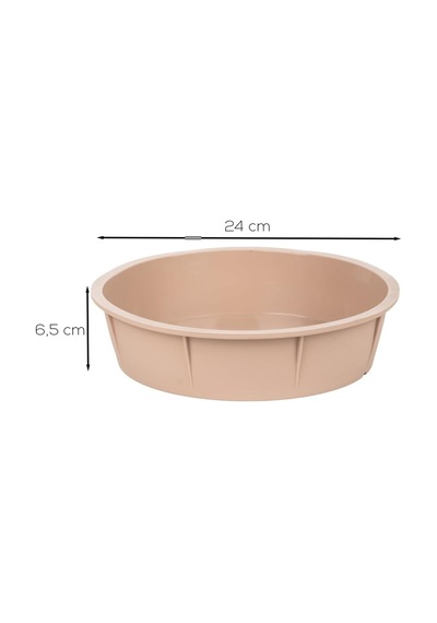 30041-1 Silikon Yuvarlak Kek Kalıbı Krem 24cm Diğer