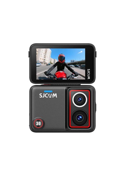 Sjcam Sj30 Aksiyon Kamera Çift Lensli Dönebilen Ekranlı Wifi 8k 6 Eksenli Siyah