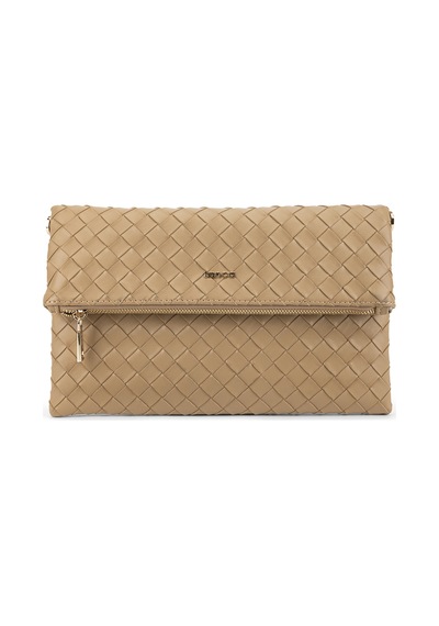 Tamer Tanca Kadın Suni Deri Vizon Clutch Çanta 921 7482-b Bn Cnt Sk26-27 Vızon Orgu