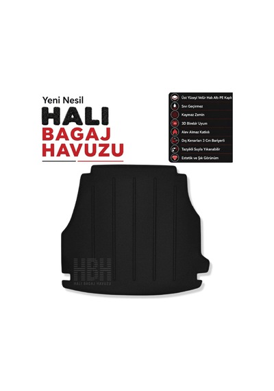 Mercedes C Serisi Halı Bagaj Havuzu W206 2021 Ve Sonrası