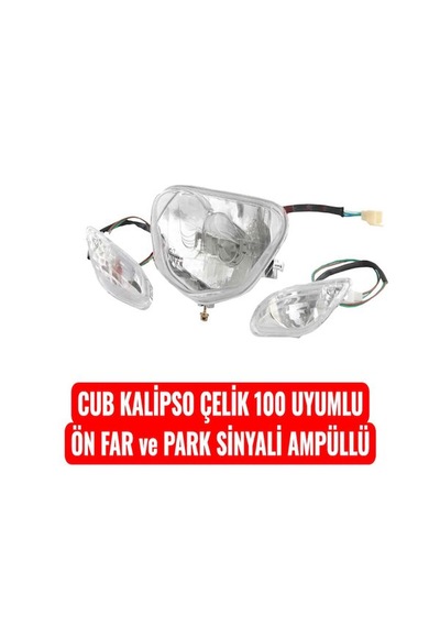 Cub Kalipso Çelik 100 Uyumlu Ön Far Ve Park Sinyali Ampüllü Erpilsan Elektronik Şeffaf