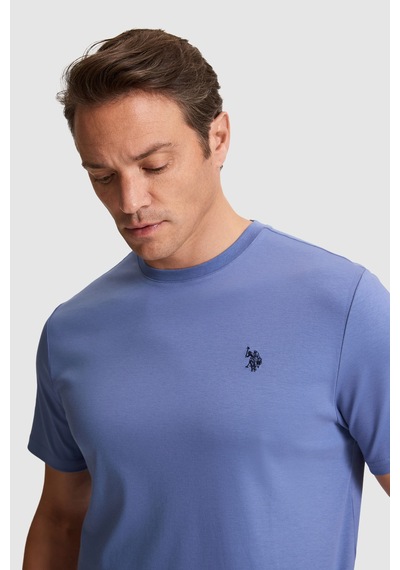 U.s. Polo Assn. Erkek İndigo Tişört Basic 50324944-vr028