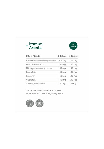 Vitamin D3k2 Damla 20 Ml Ve Immun + Aronia 60 Tablet