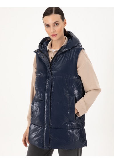 Pierre Cardin Kadın Lacivert Mont Yelek 50290343-vr033 Lacivert