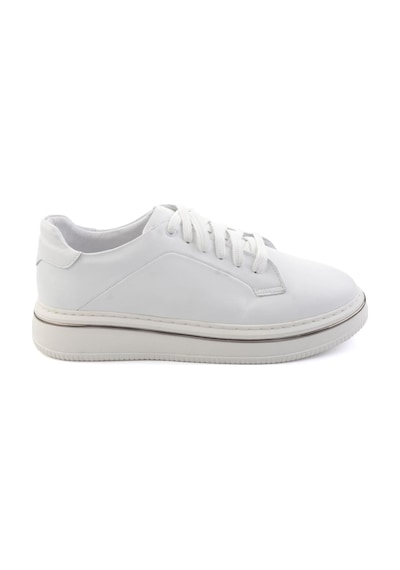 Bambi Beyaz Hakiki Deri Erkek Sneaker E01595142043