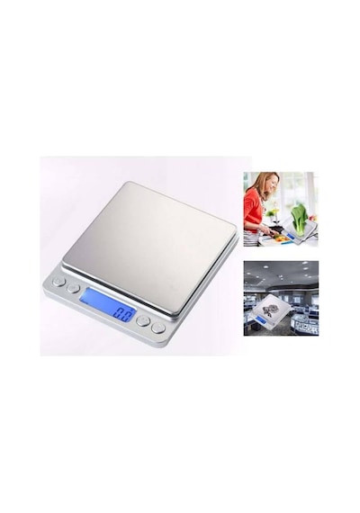 Lcd Ekranlı Hassas Terazi Metal Altın Gümüş Mutfak Kuyumcu Tartısı 0,1-3000gr
