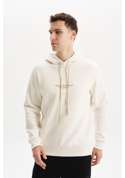 AR-MA Arma Erkek Kapüşonlu Sweatshirt Örme 3 İplik Şardonlu, Yazı Baskılı,cepsiz,sade Ve Şık, Regular Fit K30254628802 Ekru AR-MA Arma Erkek Kapüşonlu Sweatshirt Örme 3 İplik Şardonlu, Yazı Baskılı,cepsiz,sade Ve Şık, Regular Fit K30254628802 Ekru