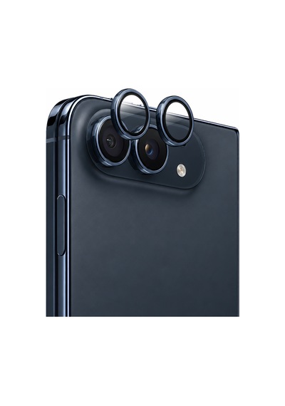 İphone Duo Uyumlu Mohseven Sapphire One By One Alüminyum Safir Kamera Lens Koruyucu Lacivert