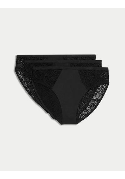 Marks & Spencer 3'lü Body Soft High Leg Külot Seti Siyah
