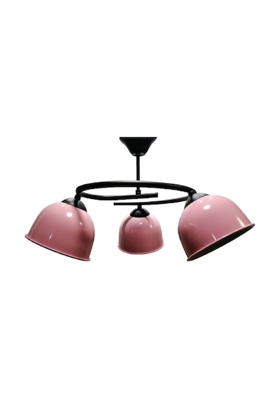 Riolight Modern Üçlü Pembe Başlık Genç,Çocuk,Yatak Odası Metal Sa